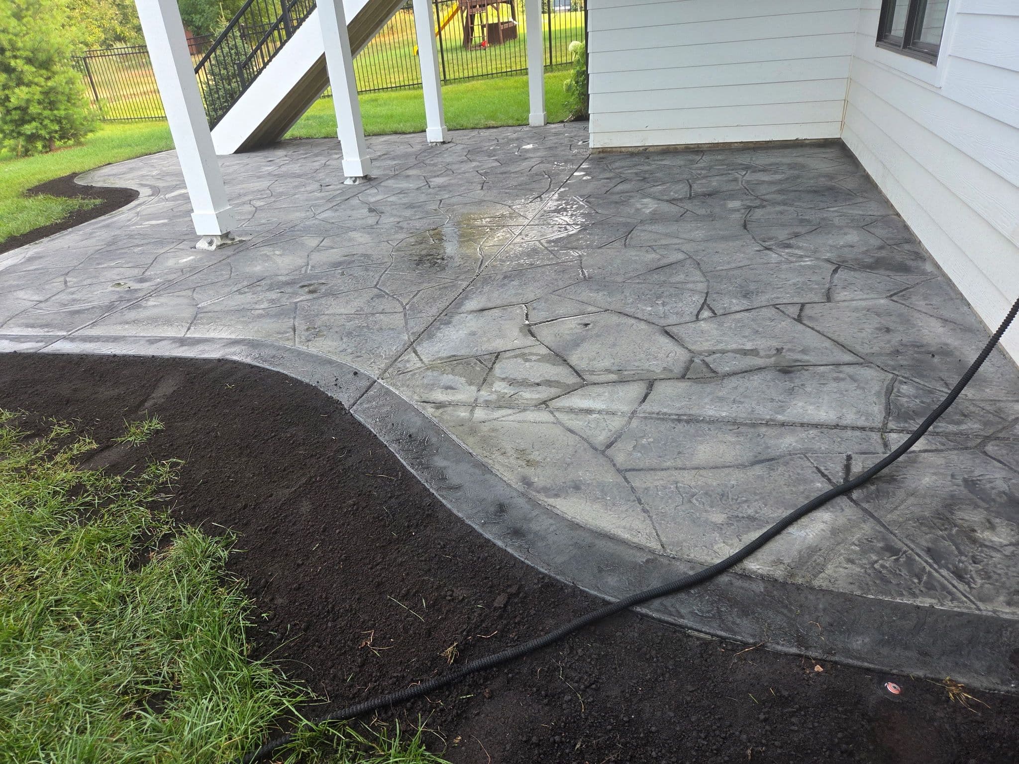 Project Stamped and Stained Concrete Patio Built to Last image