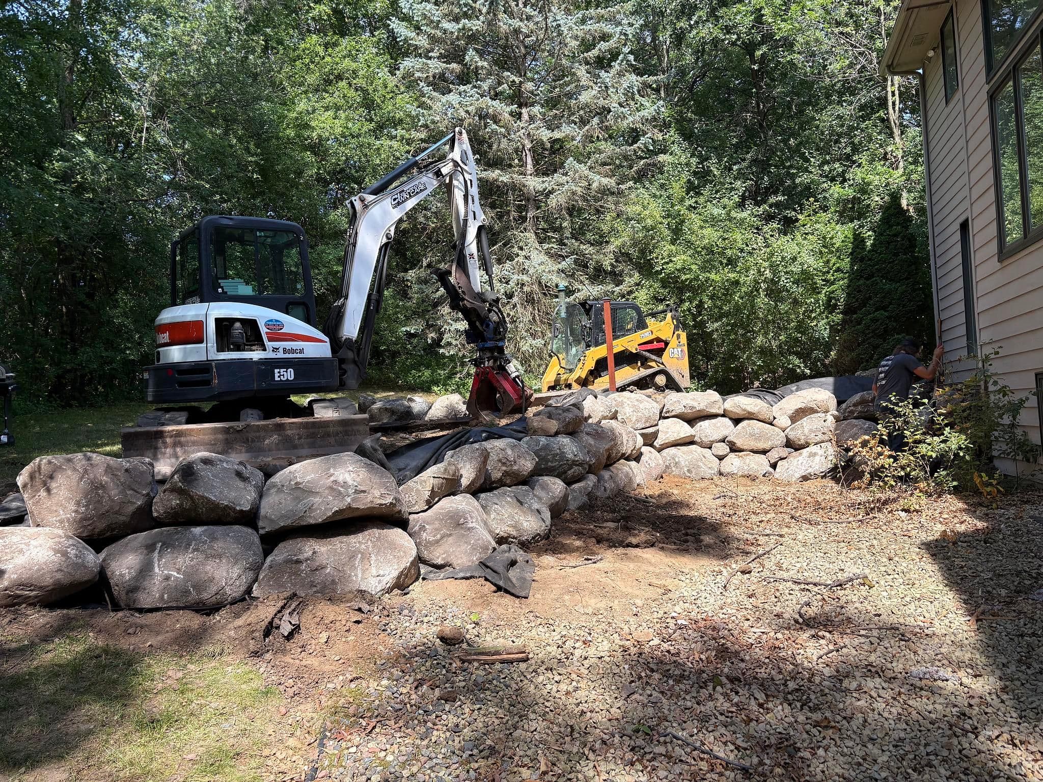 Project Boulder Wall Built to Hold the Grade and Look Great image
