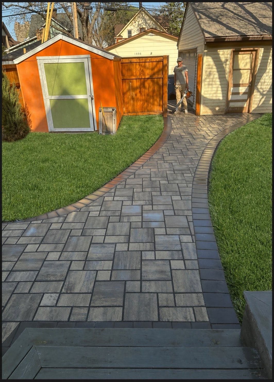 Custom Paver Patio and Walkway Built for Style and Function image
