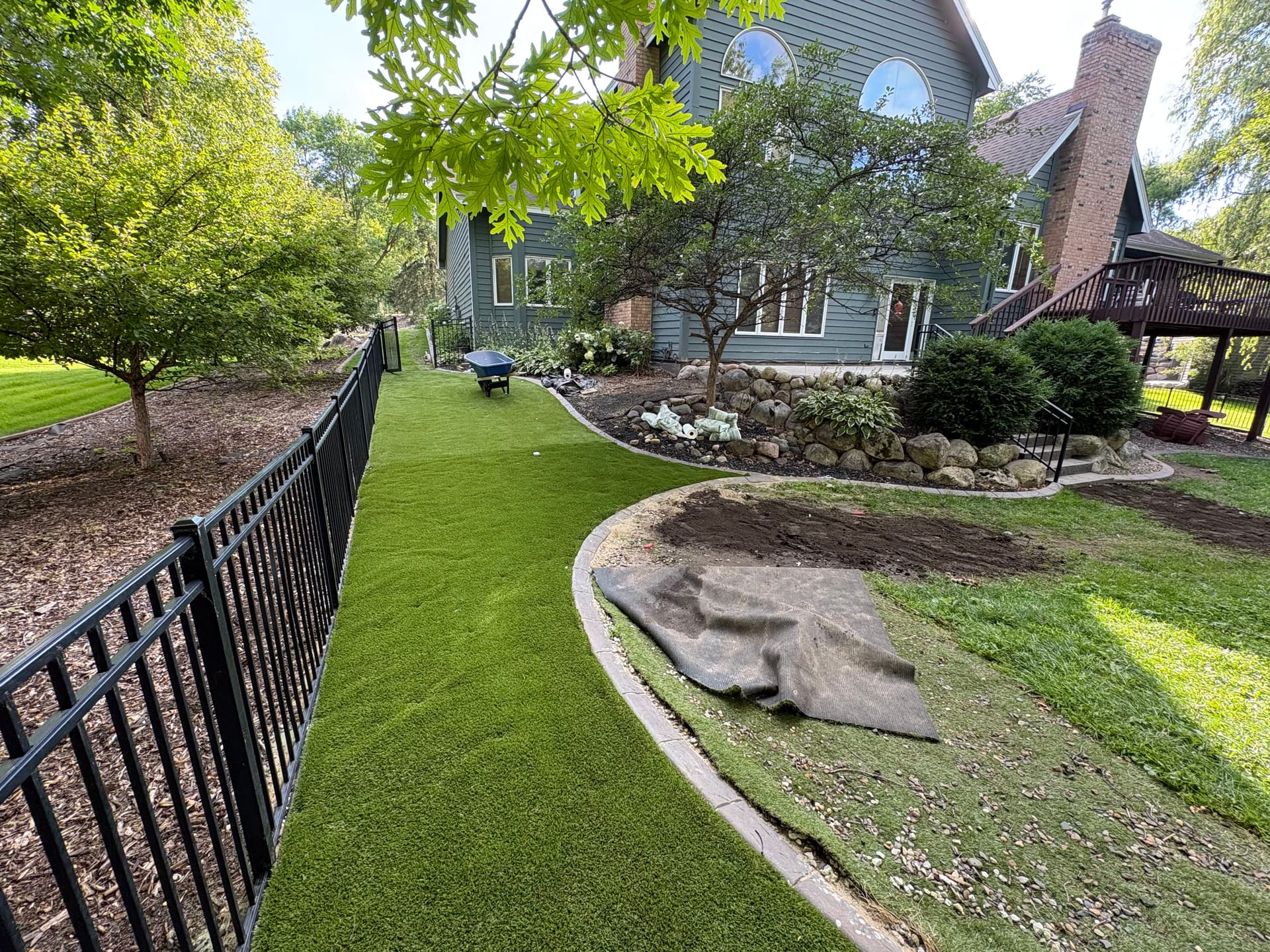 Gallery photos for Paver Patio and Artificial Turf Built for Real Life: Image #1