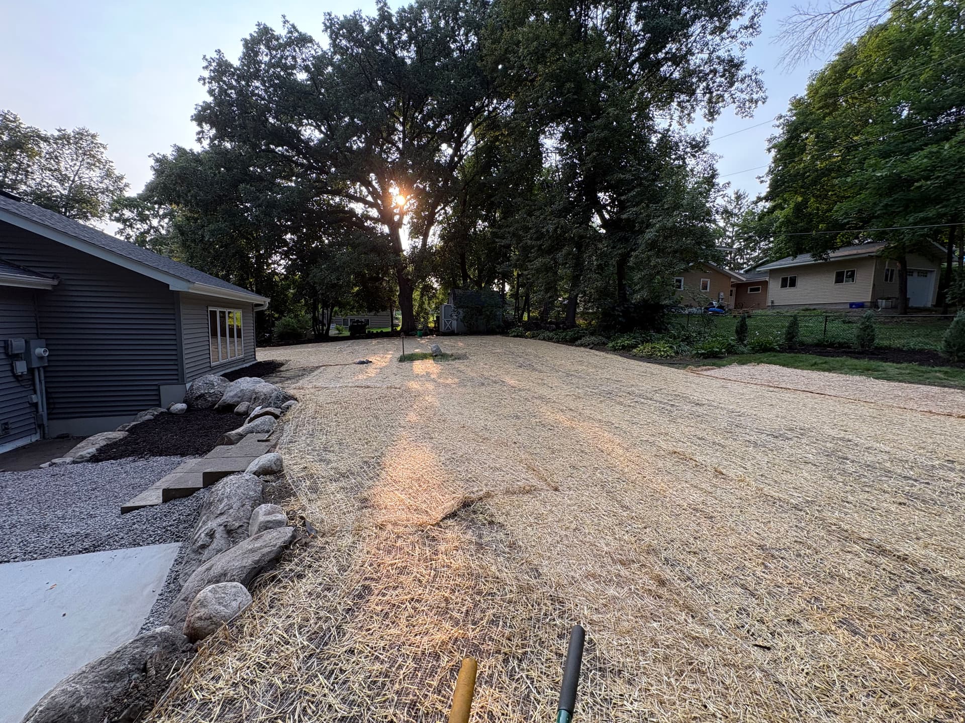 Gallery photos for Full Backyard Remodel With Patio, Fire Pit and Fresh Landscaping: Image #3